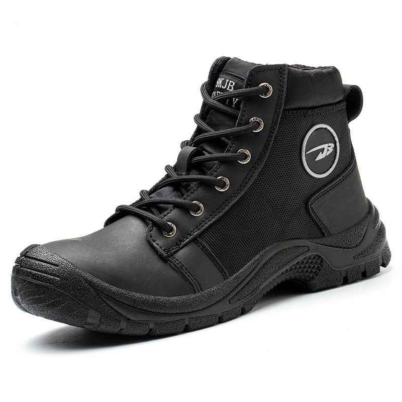Men's Indestructible Steel Toe Safety Work Shoes/MTE-10M - Black