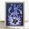 Orange Silhouette Pok&eacute;mon-11CT Stamped Cross Stitch 40*53cm