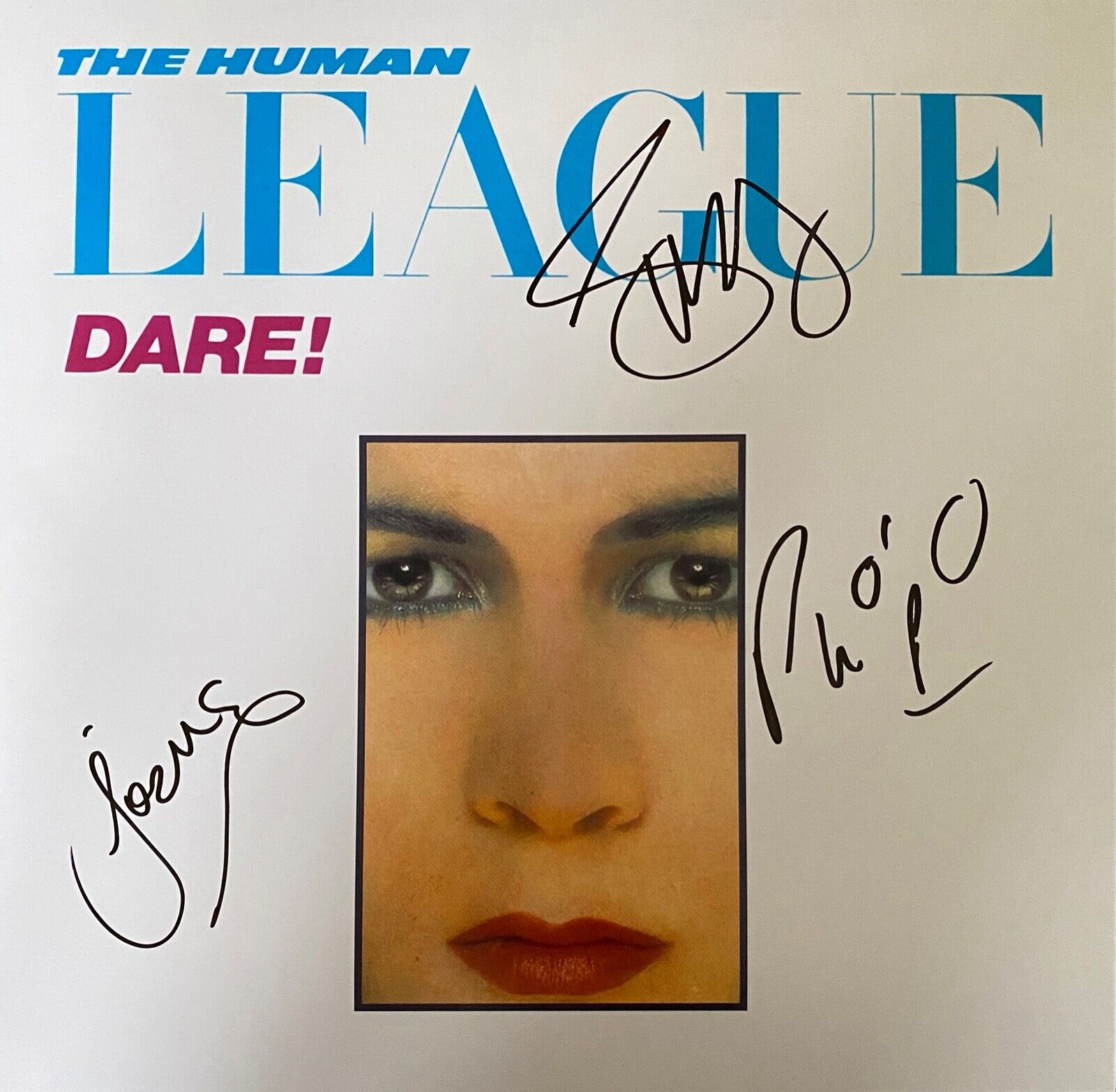 The Human League Hand Signed 12x12 Photo Poster painting - Dare!