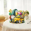 (US Only)2D Flat Print Easter Truck DIY Table Top Diamond Painting Ornament Kits