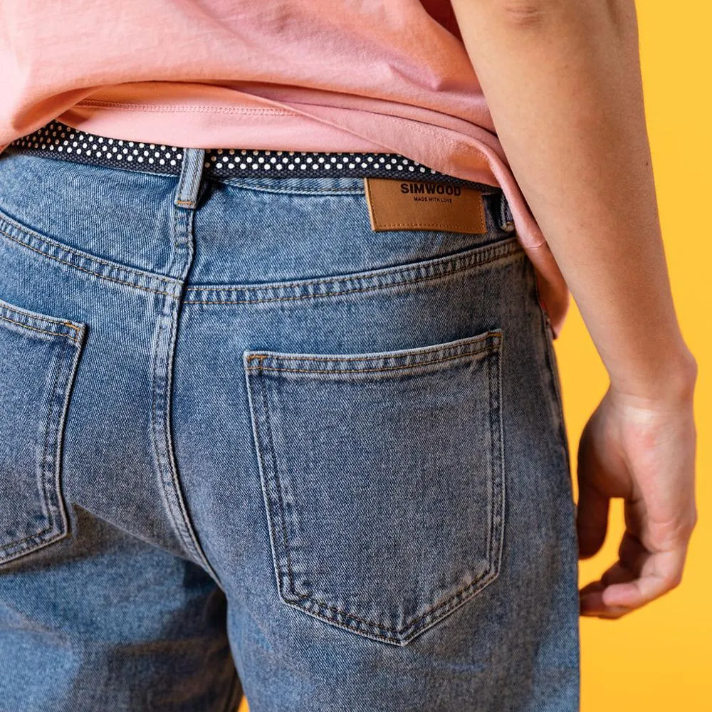 SIMWOOD 2021 summer new loose tapered jeans men classical denim trousers plus size 100% cotton ankle-length jean SJ130405