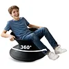 [US Local Warehouse] 360 Rotating Gyro Spun Chair for Kids PE Rotating Sensory Seat Swivel Gyro Chair for Backyard Fun and Outdoor Play Playground or Mall