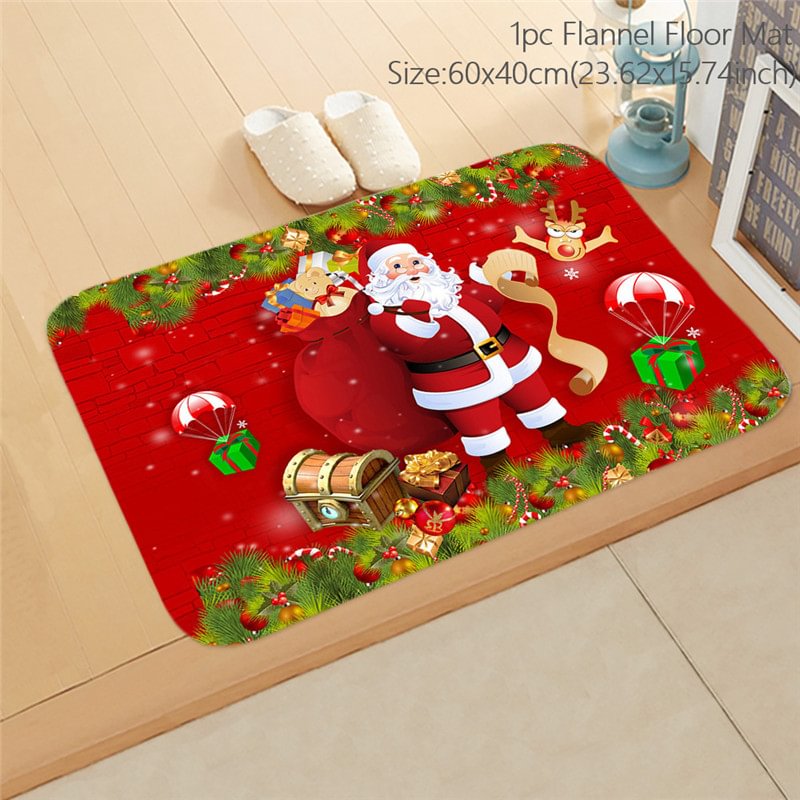 2pcs Santa Claus Christmas Doormat | IFYHOME