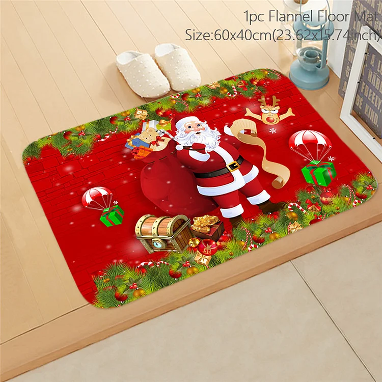 2pcs Santa Claus Christmas Doormat