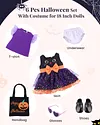 18&rdquo; Sweetheart Girl Halloween Black Cat Dress 6 Pieces Set for Reborn Dolls - RBBI-Myrebornbabydoll&reg; 	 Myrebornbabydoll&reg;