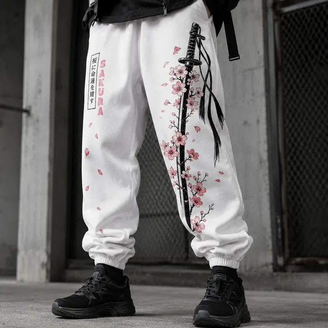 Techwear Ink Blossom Jogger Pants