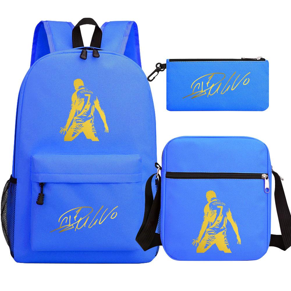 Mayoulove Cristiano Ronaldo Backpack Lightweight Design with Multiple Pockets for School Use-Mayoulove
