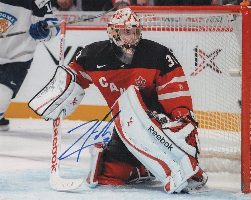 Team Canada Zachary Fucale Signed Autographed 8x10 Photo Poster painting COA