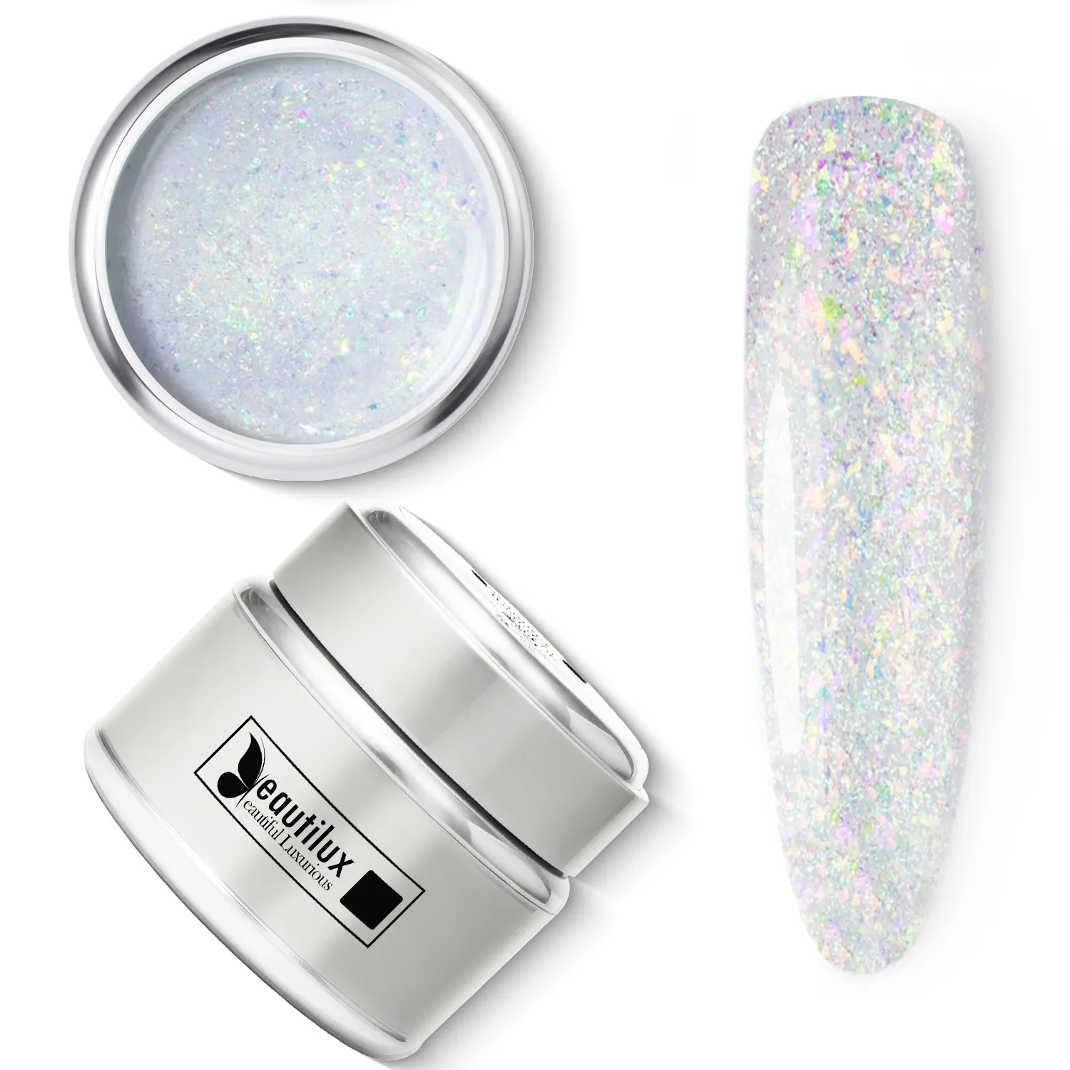 GLITTER HARD BUILDER NAIL GEL |BHBG55-07
