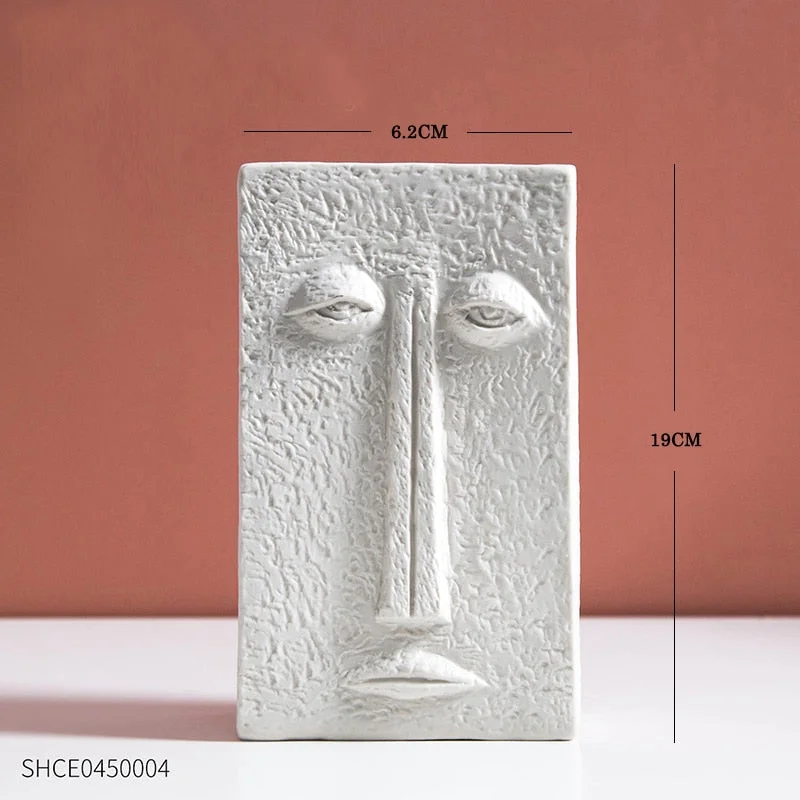 Nordic Home Decoration Accessories White Ceramic Vase Living Room Decoration Decoracion Hogar Moderno Flower Vases Home Decor