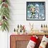 Diamond Painting - Partial Special Shaped Drill - Winter Snowman(Canvas|30*30cm)