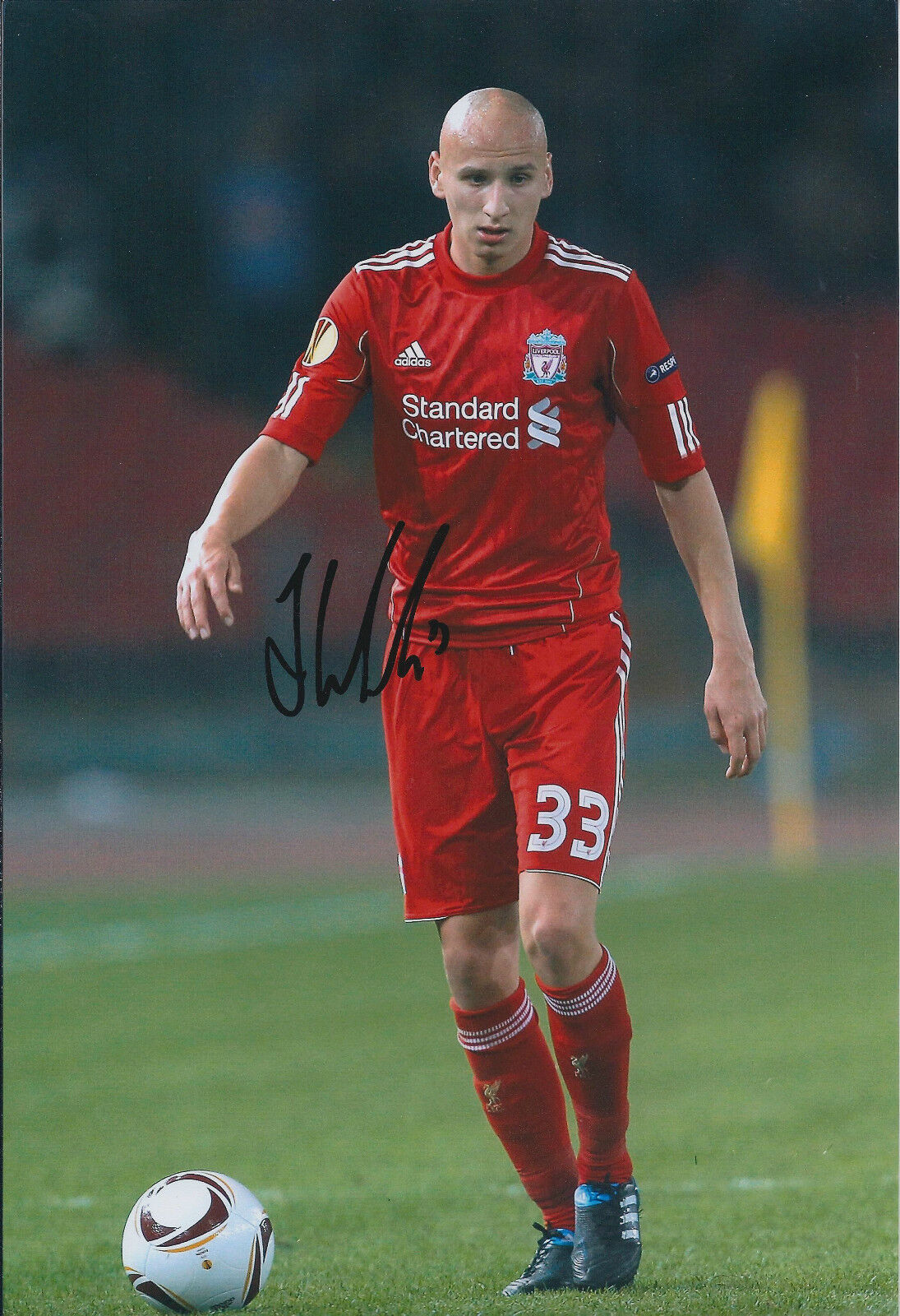 Jonjo SHELVEY SIGNED Liverpool Autograph 12x8 Photo Poster painting AFTAL COA Swansea City