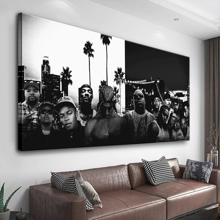 Hip-Hop Legends Canvas Wall Art