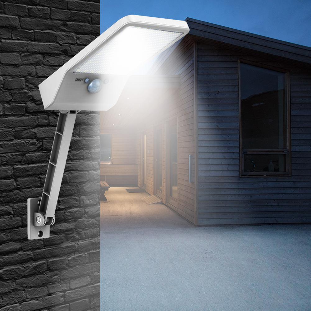 

48 LED Remote Solar PIR Motion Sensor IP65 Wall-Outdoor Solar Light, White, 501 Original