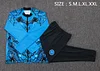 25/26 Napoli blue long zipper Training Jacket Set