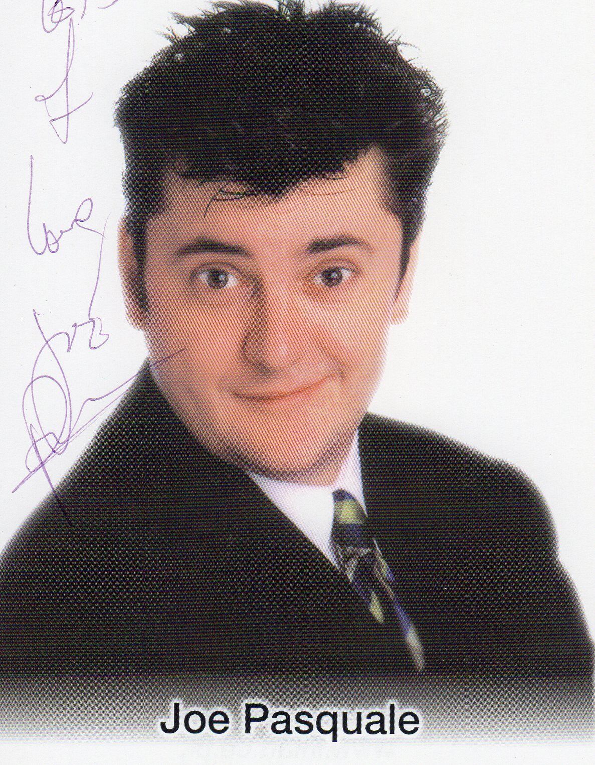 JOE PASQUALE AUTOGRAPH BRITISH COMEDY