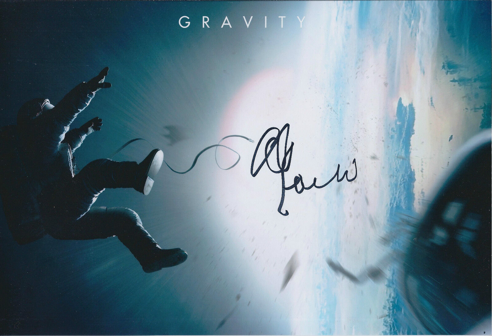 Alfonso CUARON SIGNED Autograph 12x8 Photo Poster painting AFTAL Film Director Producer Gravity