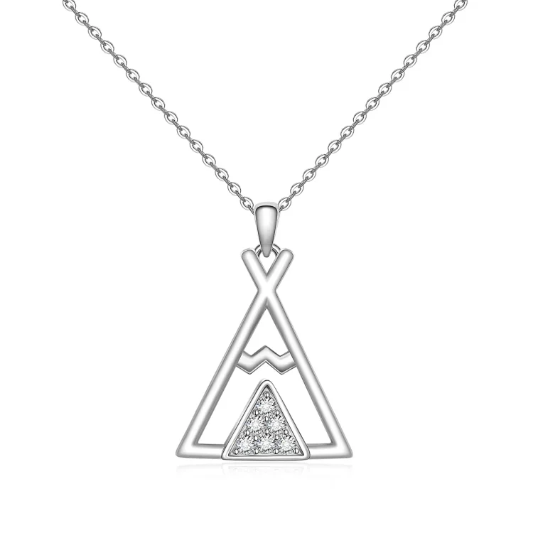 For Friend - S925 Thank You for being My Badass Tribe Triangle Tribe Necklace