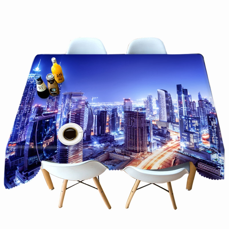 

Seascape City - 3D Tablecloth, 140*210cm, 501 Original