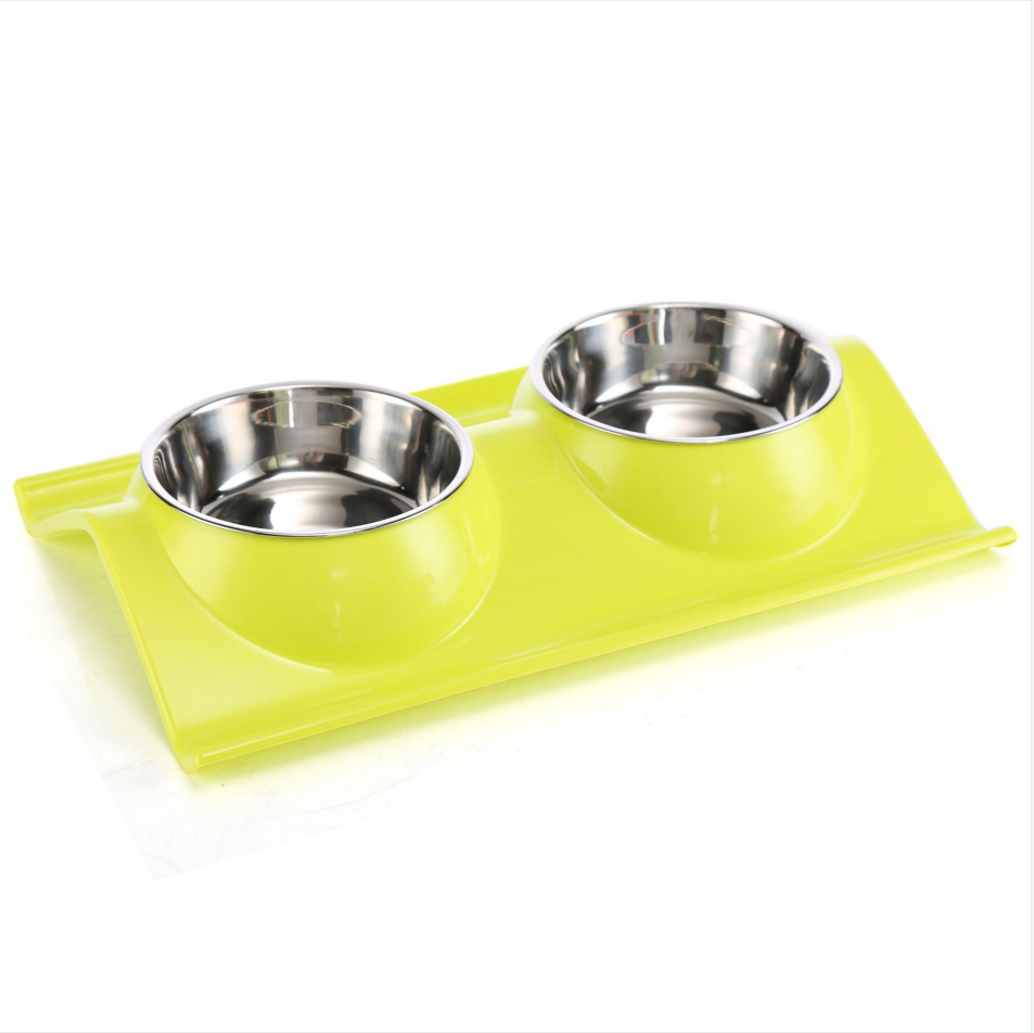 Premium Stainless Steel Double Pet Cat and Dog Bowls