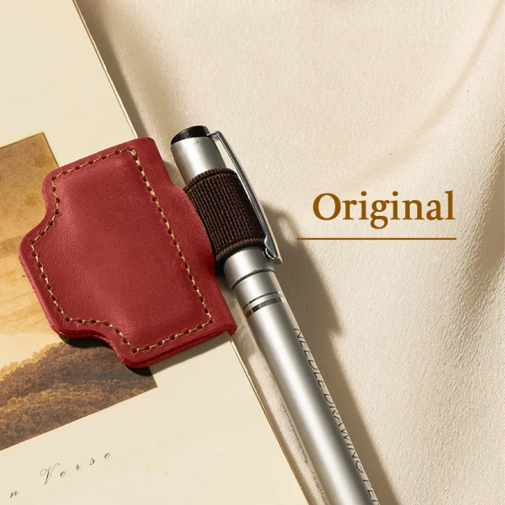 BygoneMark - LAST DAY 70% OFF - Personalized Magnetic Leather Pen Holder Bookmark