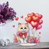 DIY Cat Heart Acrylic Special Shape Diamond Painting Desktop Ornaments