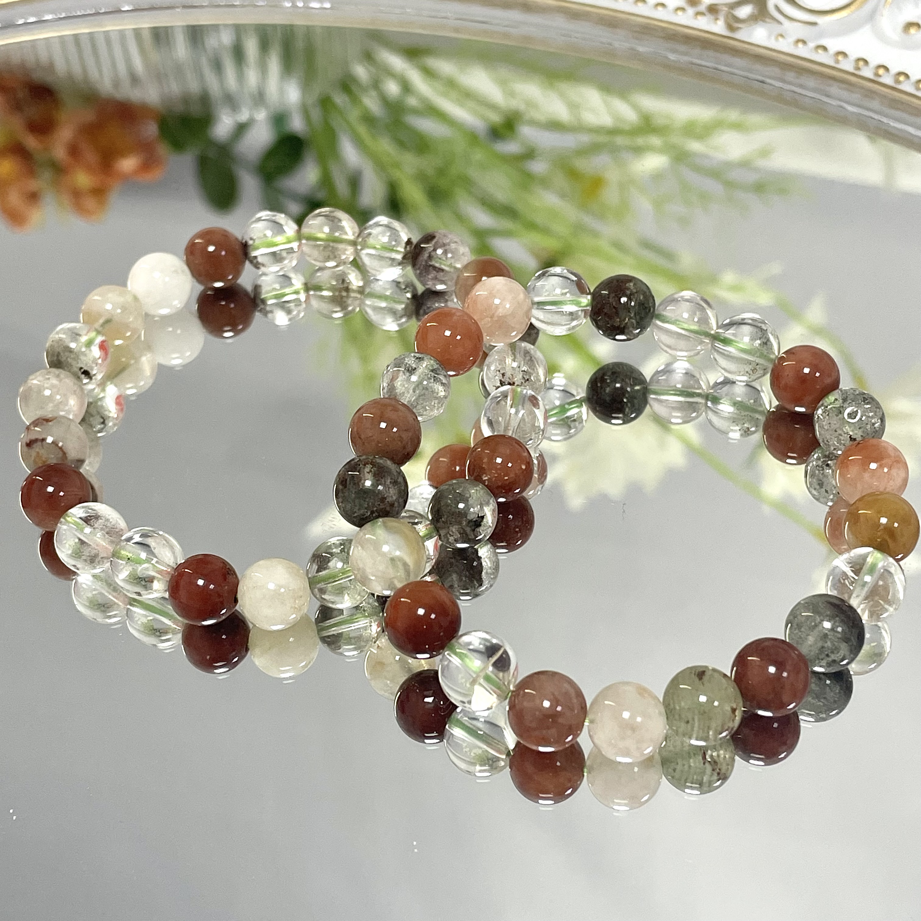 Rainbow Garden Quartz Bracelet 6mm/8mm