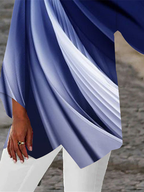 Women Half Sleeve V-neck Solid Color Dress