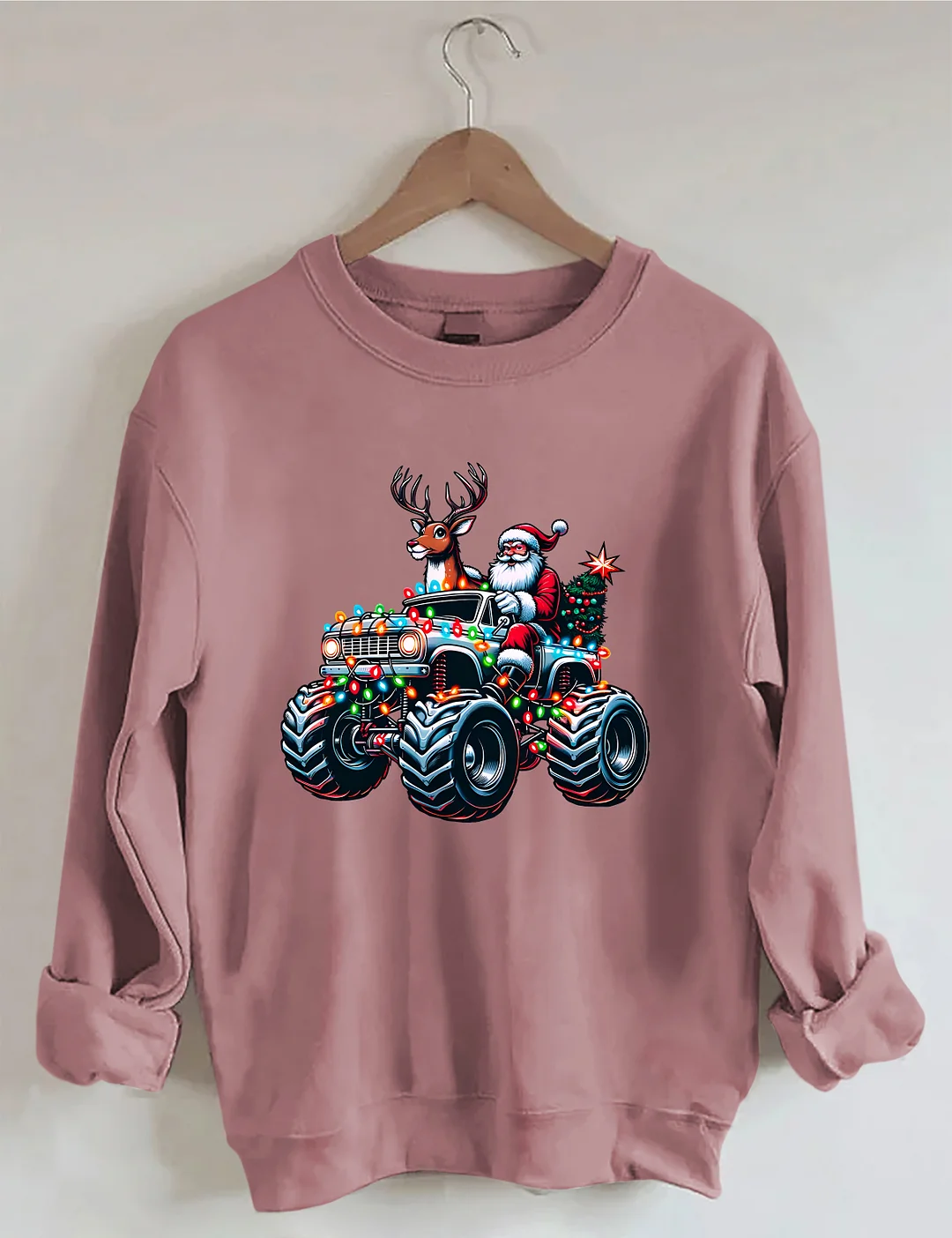 Monster Truck Christmas Sweatshirt