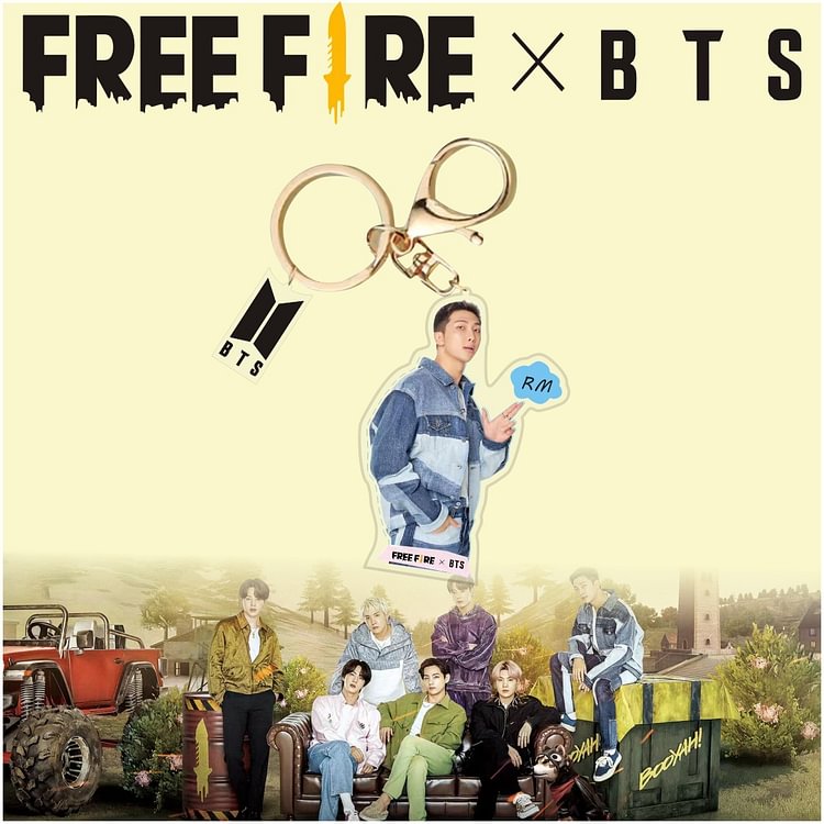BTS X Free Fire Keychain