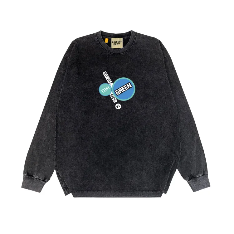 Gallery Long Sleeve Shirt Vintage T Shirt Washed and Worn Vintage Long Sleeve T-shirt