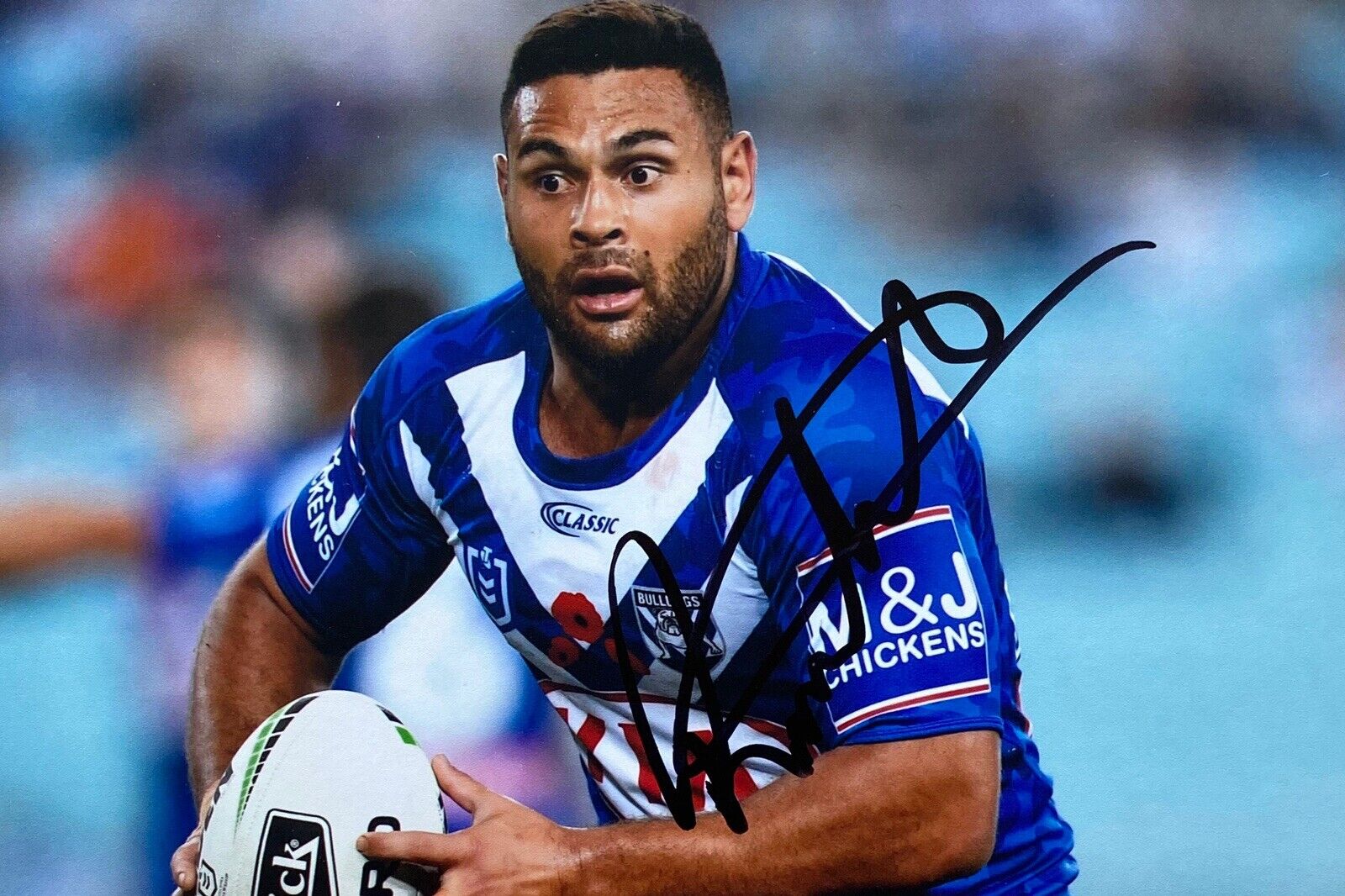 Rhyse Martin Genuine Hand Signed 6X4 Photo Poster painting - Canterbury Bulldogs 2