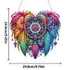 DIY Double Sided Special Shaped Love Dream Catcher Hanging Diamond Art Kit 