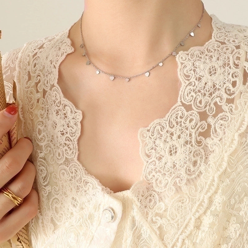 Elegant Geometric 304 Stainless Steel 18K Gold Plated Pendant Necklace