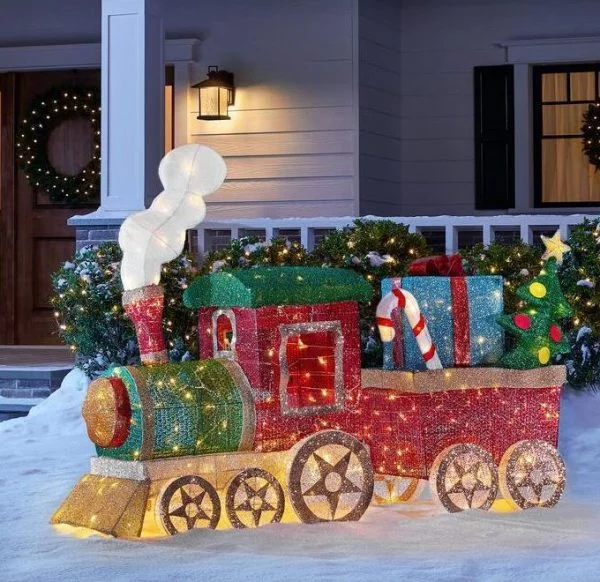 🔥kukelife🔥Christmas-led lighted mesh string train set