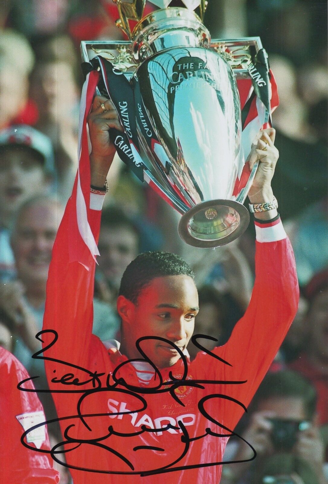 Paul Ince Hand Signed Manchester United 12x8 Photo Poster painting 2.