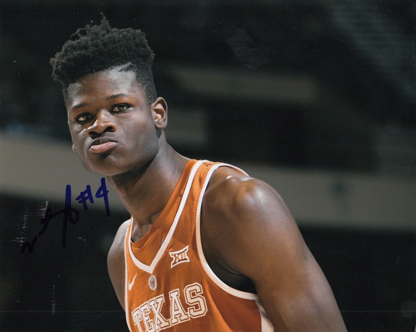 MOHAMED BAMBA signed (TEXAS LONGHORNS) MO Basketball 8X10 Photo Poster painting *PROOF* W/COA #4