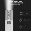 10Pcs LED Flashlight Telescopic Zoomable Flashlight with Hook for Camping Hiking