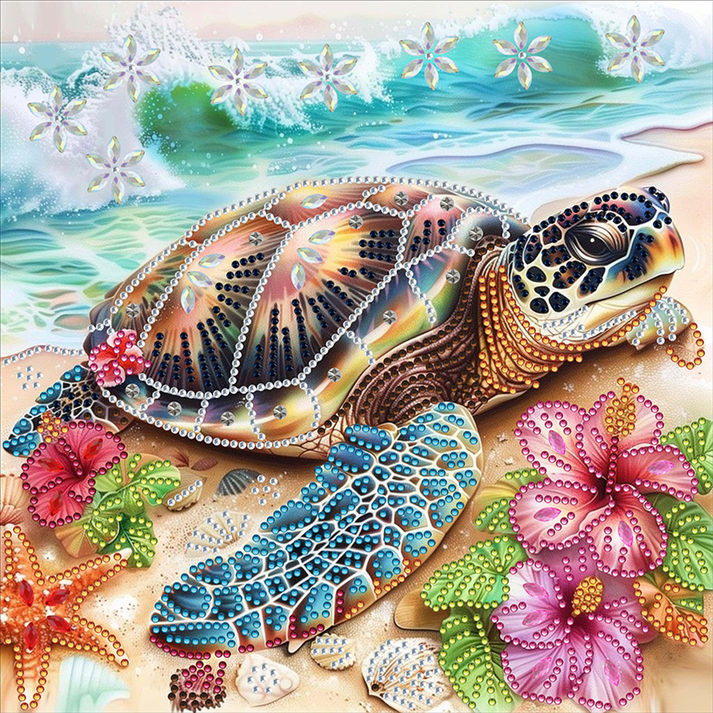 Sea Turtle 30*30cm(canvas) special shaped drill diamond painting