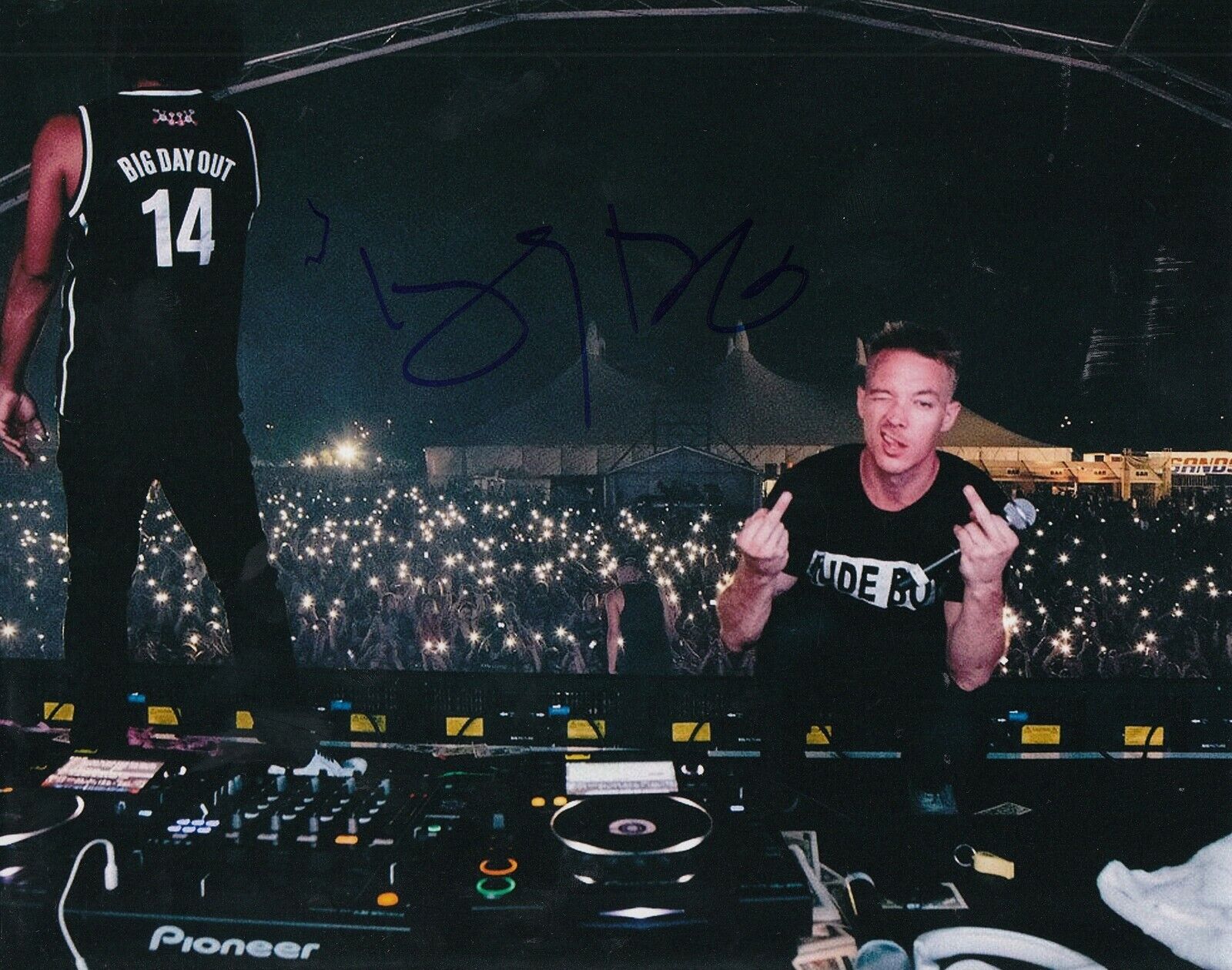 DIPLO signed DJ *THOMAS PENTZ* Music 8X10 Photo Poster painting *200 MPH* autographed W/COA #1
