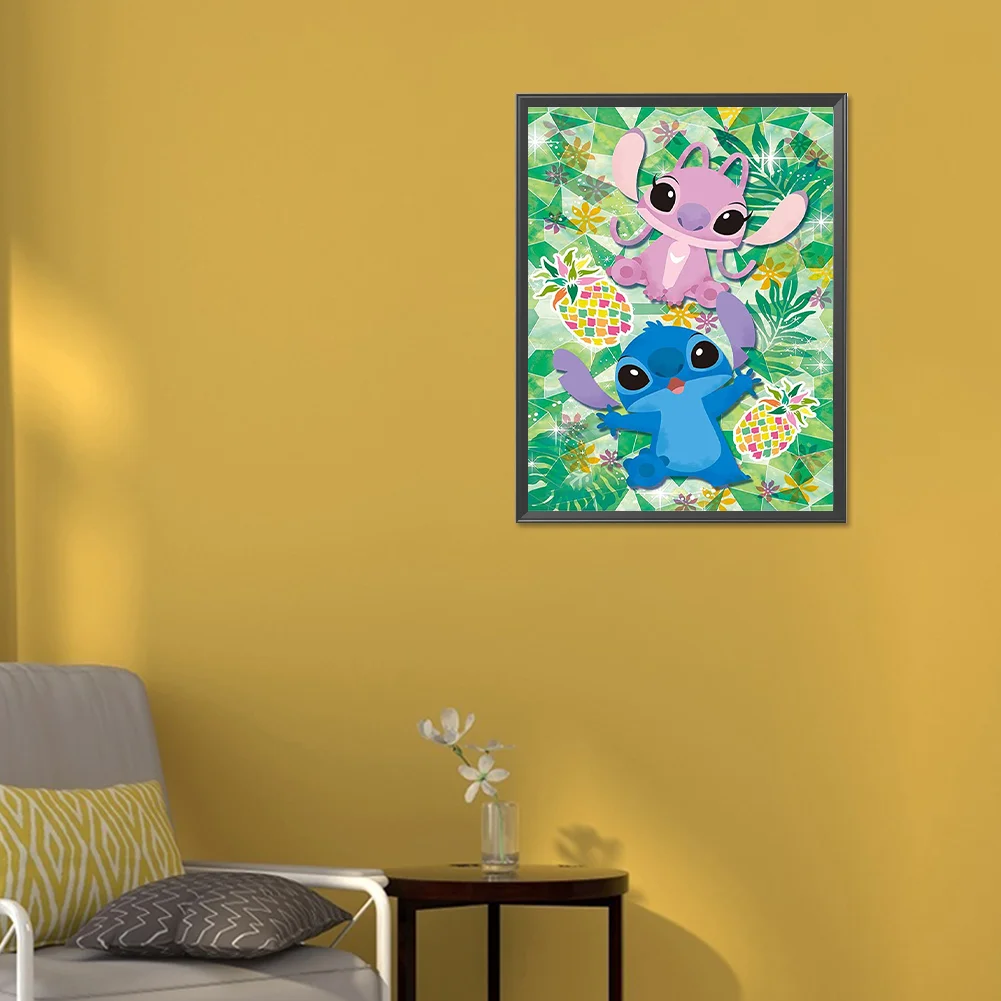 Full Round Diamond Painting 30*40cm - Stitch