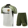 Barcelona 23-24 Short-sleeve Tracksuit off-white Chandal  