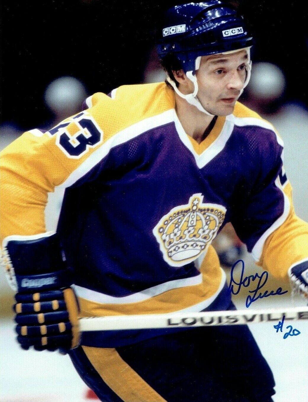 DON LUCE autographed SIGNED LA LOS ANGELES KINGS 8x10 Photo Poster painting