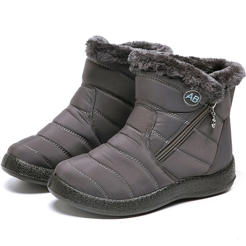 Women Boots Waterproof Winter Boots For Women Snow Botas De Mujer Keep Warm Winter Shoes Women Ankle Boots Black Heels Botines