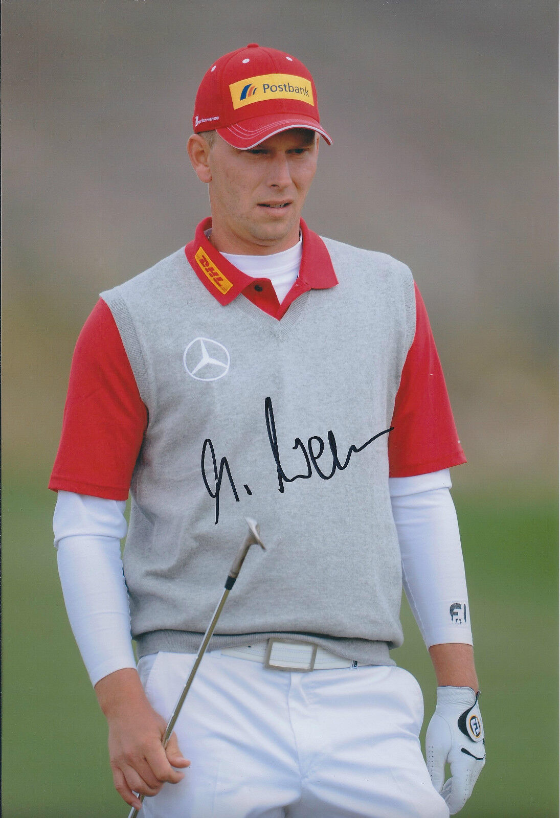 Marcel SIEM SIGNED AUTOGRAPH 12x8 Photo Poster painting AFTAL COA German Golfer