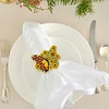 2Pcs/set DIY Diamond Painting Butterfly Rhinestones Napkin Holder DIY Napkin Holder for Table Decorations 
