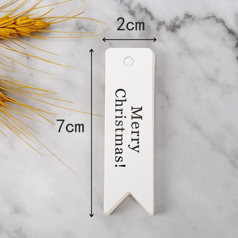 Happy Christmas Kraft Paper Small Tag Dovetail Tag Merrychristmas Gift Decoration Card