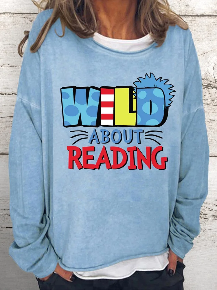 Book Women Loose Sweatshirt