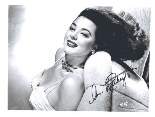 ANN RUTHERFORD ACTRESS, SIGNED 8X10 WITH COA