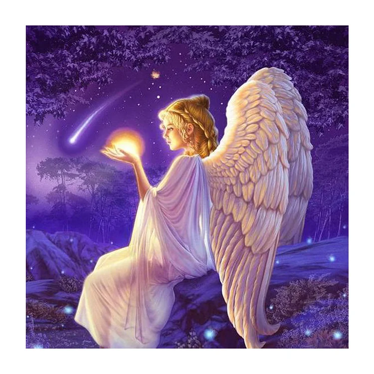 DIY - Angel Girl 11CT Stamped Cross Stitch 40*40CM
